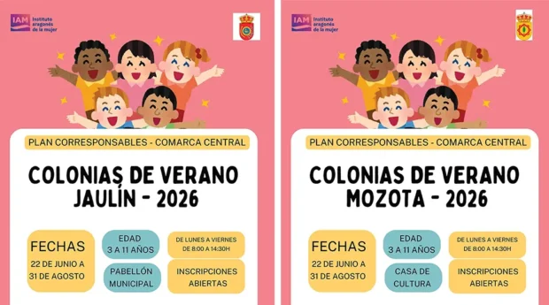 Colonias de Verano 2026 en los municipios de Jaulín y Mozota